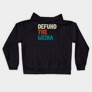 Defund The Media Kids Hoodie